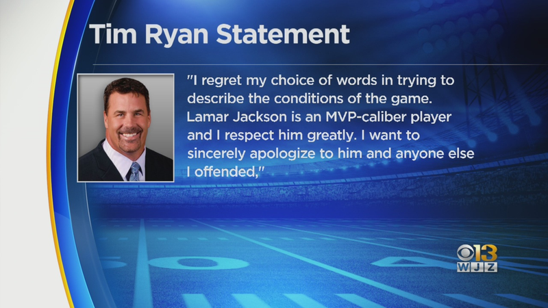 Illustration for article titled 49ers Announcer Tim Ryan Suspended After Claiming Lamar Jackson's 'Dark Skin Color' Gives Him a Competitive Advantage